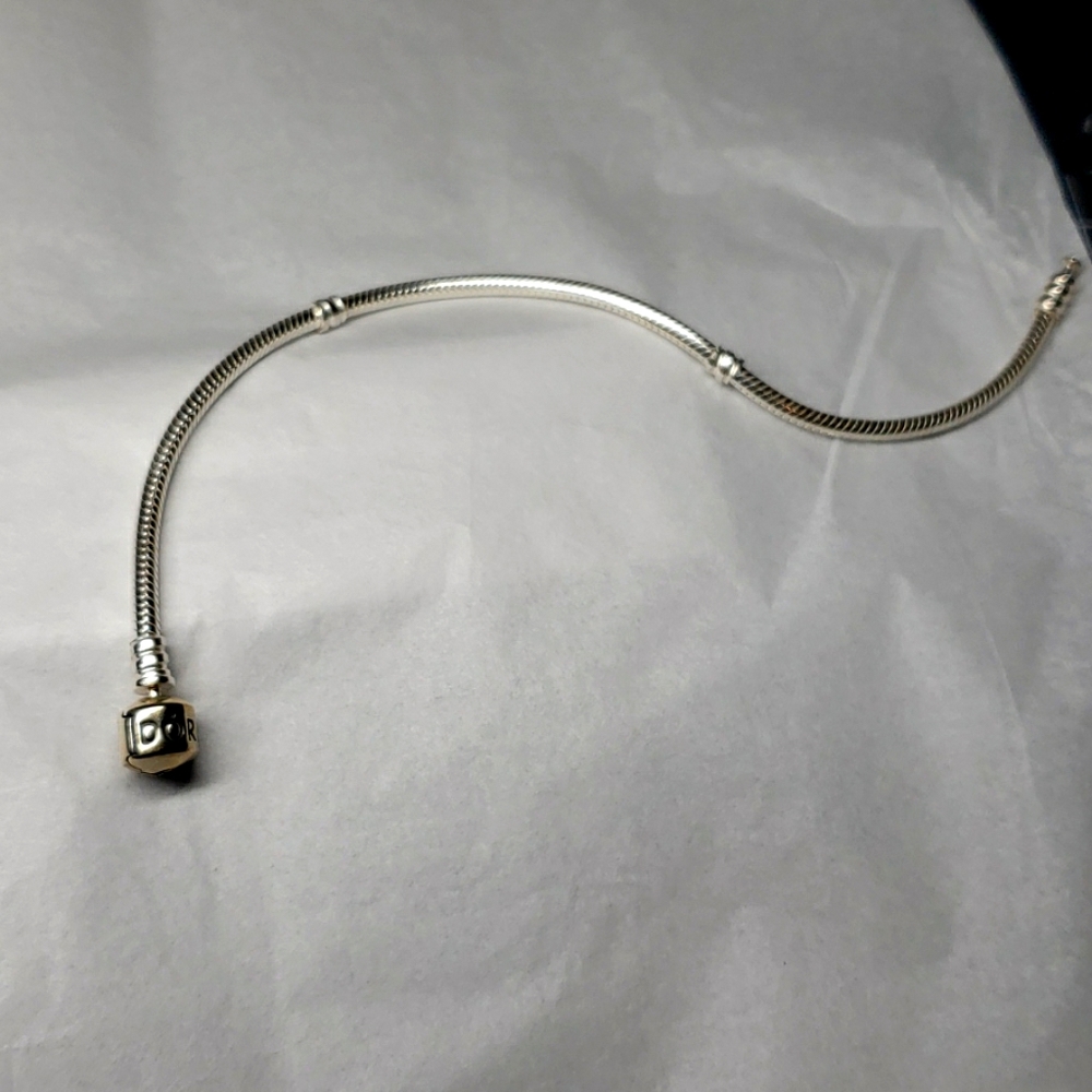 Pandora charm bracelet, silver